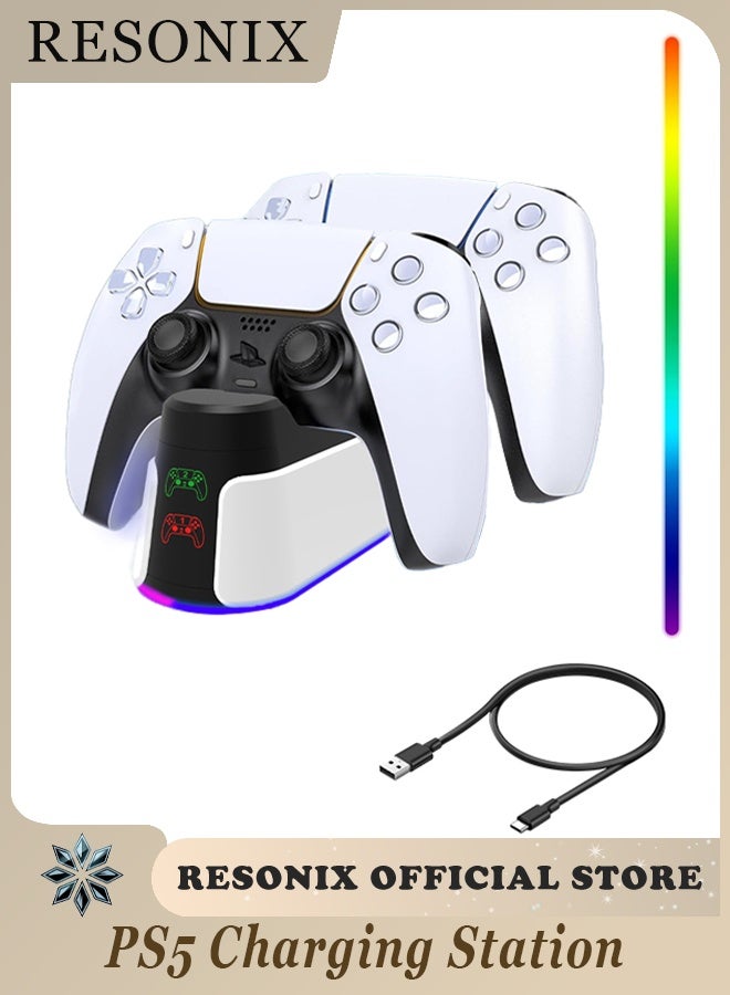 RESONIX PS5 Charging Station, Fast Charging Dock for PS5 Controller, Efficient Charger Dock - Image 1