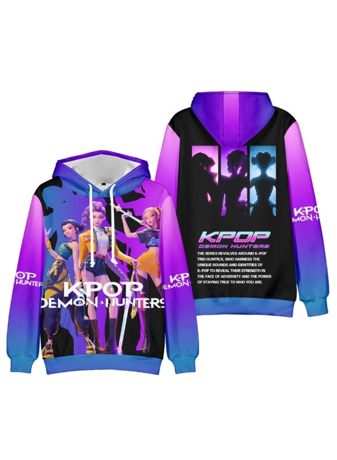 general KPop Demon Hunters3D digital printing Hooded sweater gift for family and friends - Image 1
