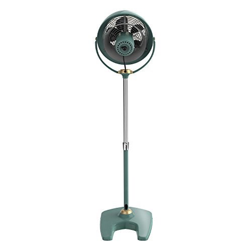 Vornado VFAN™ Sr. Pedestal Vintage Fan, Retro Metal, Standing Air Circulator for Cooling & Decor, 3 Speeds, Adjustable Tilt, Adjustable Height, Durable Pedestal Fan for Bedroom & Home, Green - Image 3