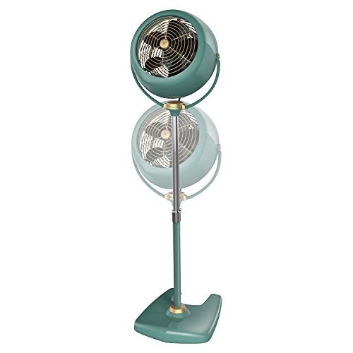 Vornado VFAN™ Sr. Pedestal Vintage Fan, Retro Metal, Standing Air Circulator for Cooling & Decor, 3 Speeds, Adjustable Tilt, Adjustable Height, Durable Pedestal Fan for Bedroom & Home, Green - Image 4
