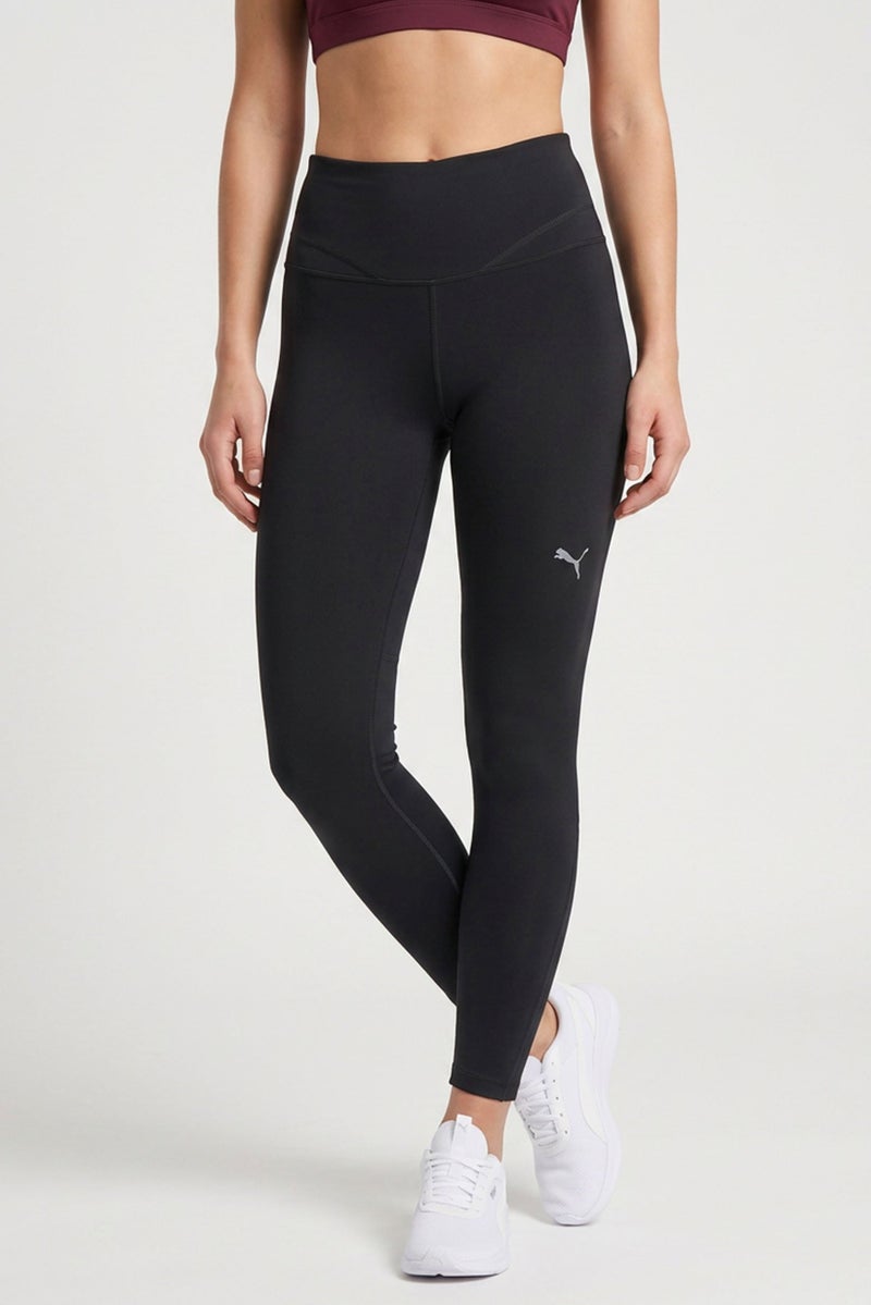 PUMA Women Sportswear Fit Brand Logo Training 7/8 Leggings, Black - Image 1