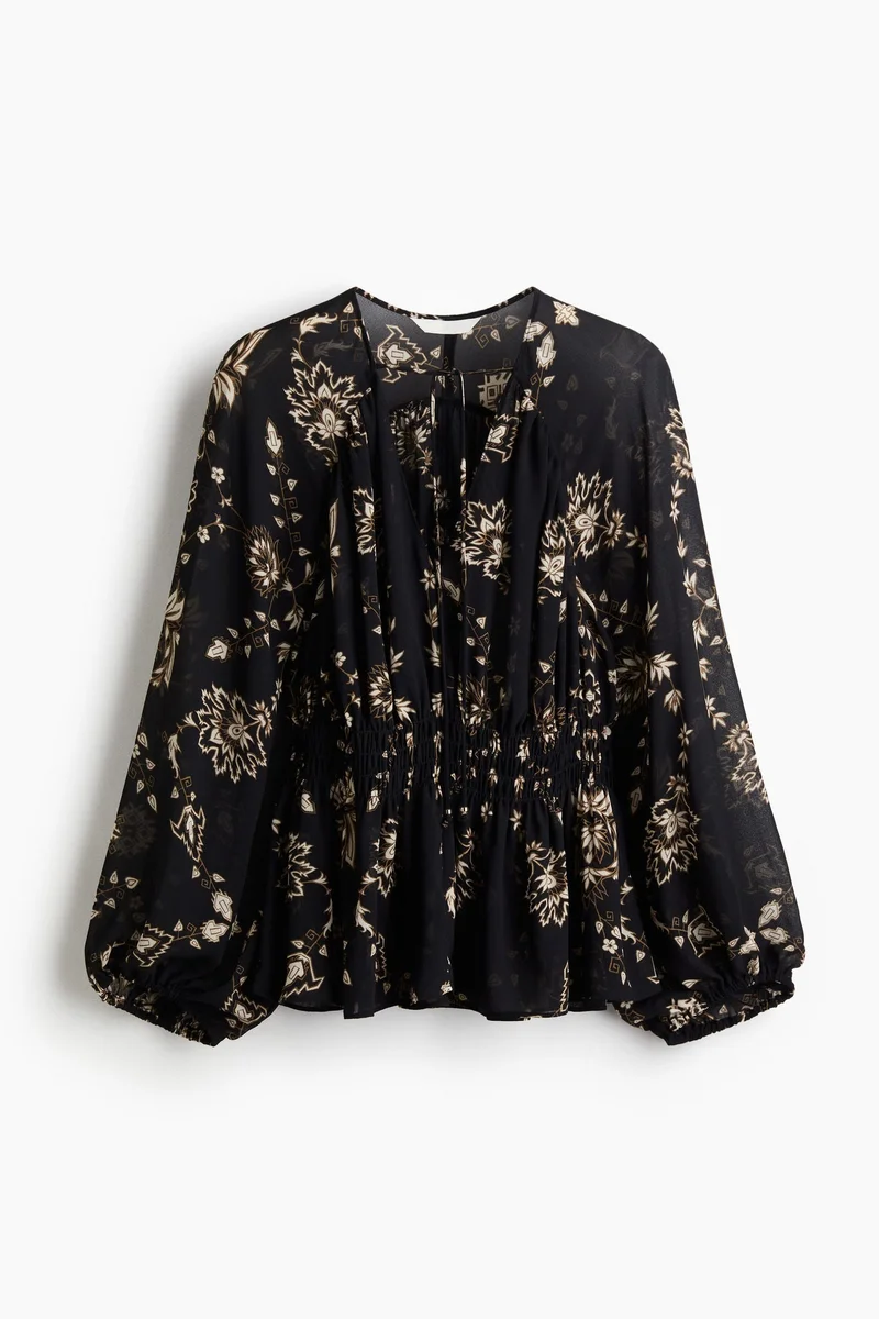 H&M Smocked blouse