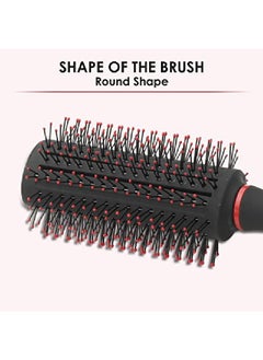 AGARO Royal Round Hair Brush For Adding Quick Curls And Column In The Hair Red  - Image 5