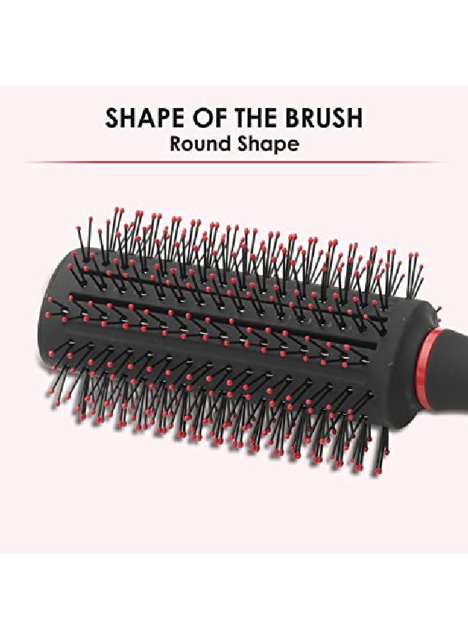 AGARO Royal Round Hair Brush For Adding Quick Curls And Column In The Hair Red - Image 5