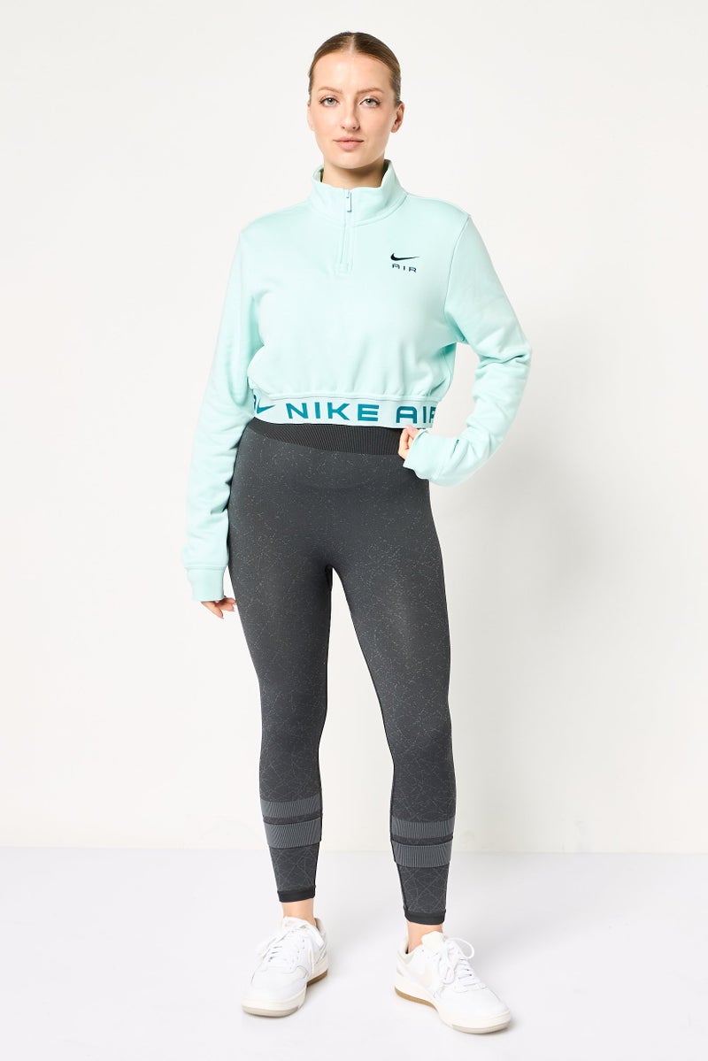Nike Women Sportswear Fit Long Sleeves Outdoor Sweatshirt, Mint Green - Image 2
