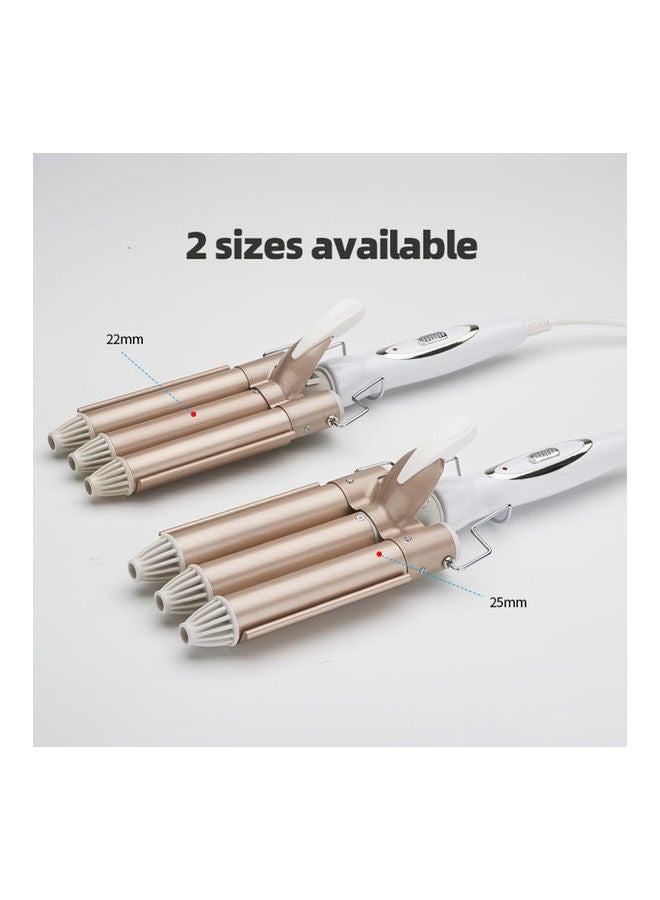 نيبمينينت أداة تجعيد الشعر الاحترافية بأسطوانة ثلاثية . أبيض/ذهبي - Image 3