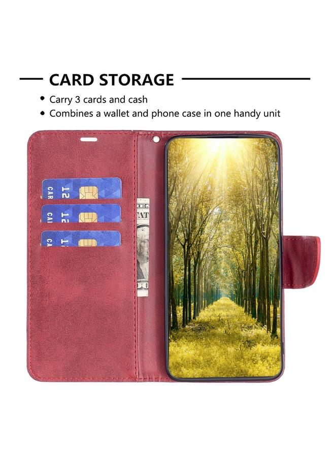 اس-توب جراب لهاتف Samsung Galaxy S24 5G مصنوع من جلد الحمل بلون نقي وملمس جلدي قابل للطي - Image 5