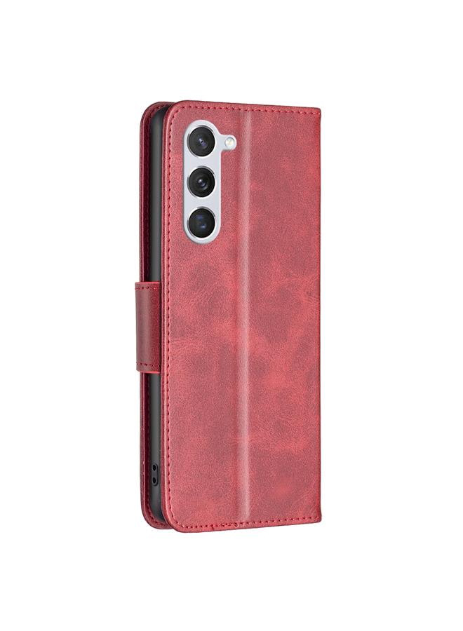 اس-توب جراب لهاتف Samsung Galaxy S24 5G مصنوع من جلد الحمل بلون نقي وملمس جلدي قابل للطي - Image 3