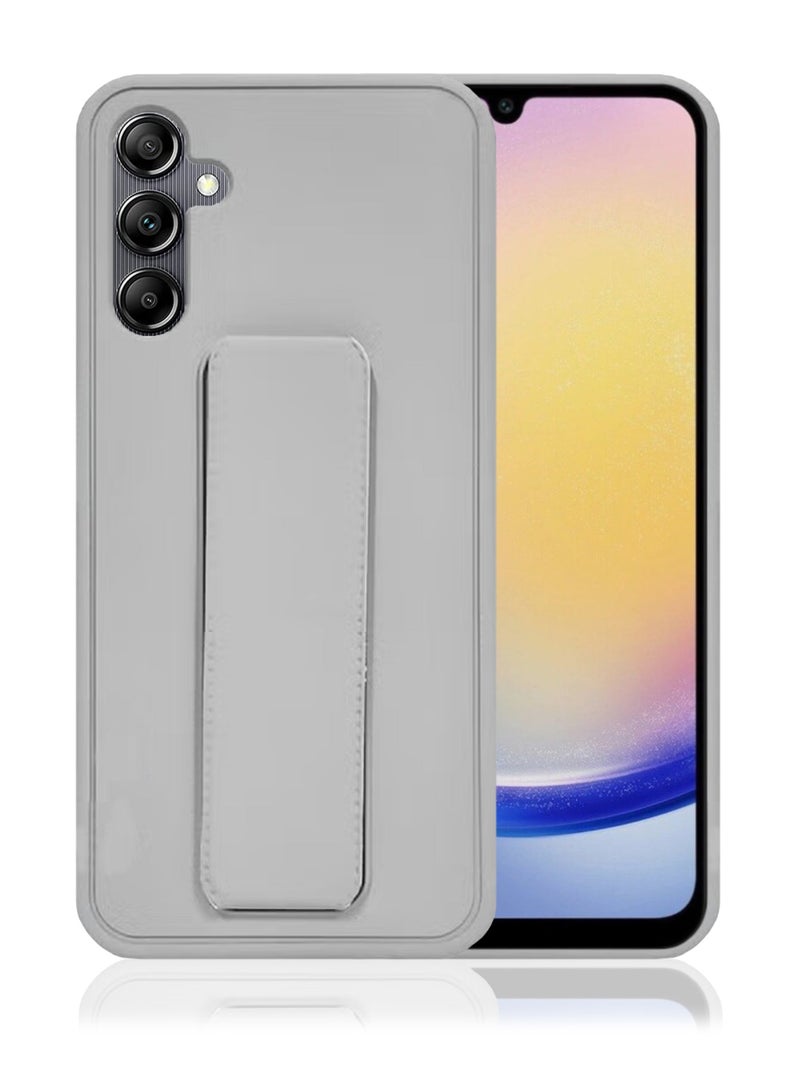 huanmate Samsung Galaxy A15 5G Magnetic Case With Hand Grip Holder & Kickstand Grey - Strong Grip for Magnetic Car Holder, Stylish & Functional, Ultimate Convenience & Hands-Free Viewing - Image 1