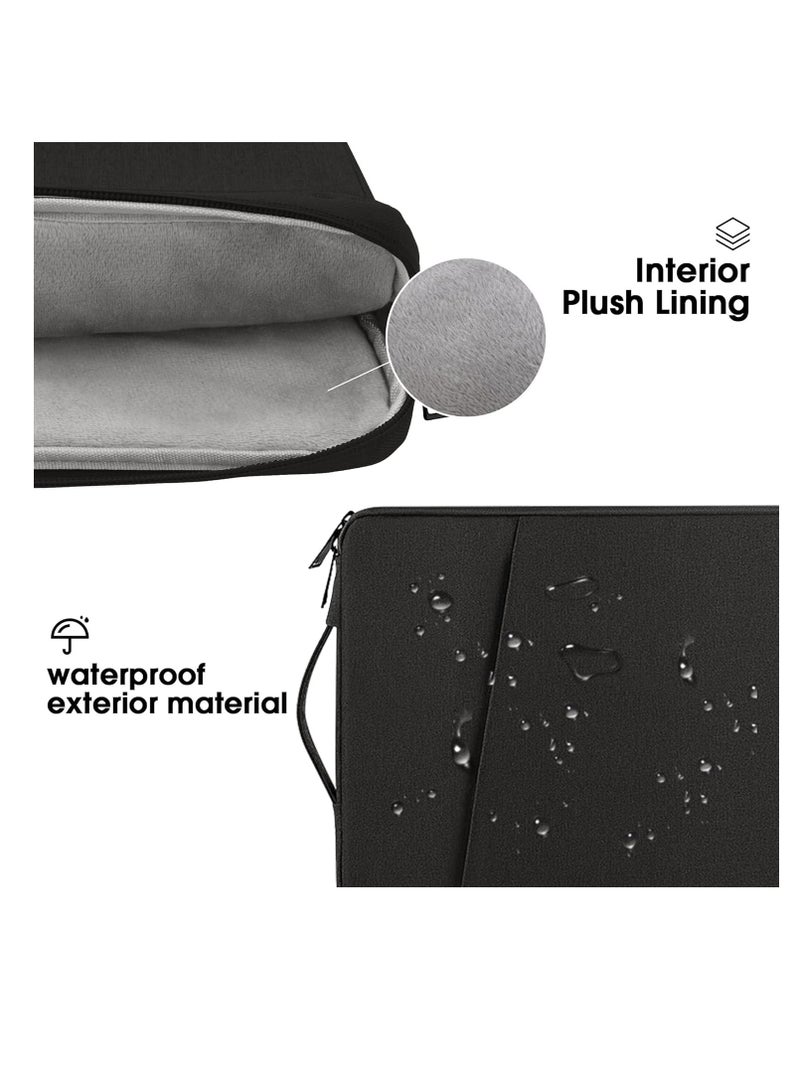 Laptop Sleeve Soft Zipper Pouch 13''inchLaptop Bag Replacement for A Pro Ultrabook Laptop Black  - Image 3