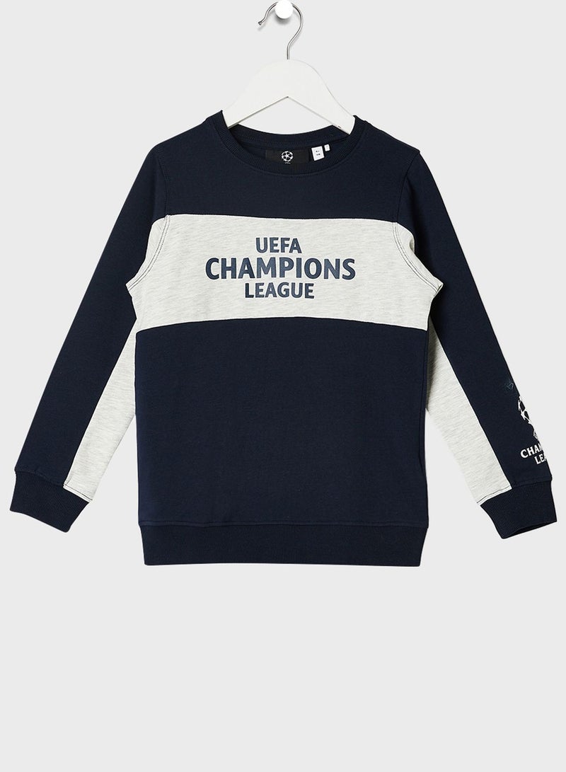 NAME IT Kids Uefa Champions Relaxed Sweatshirt  - Image 1
