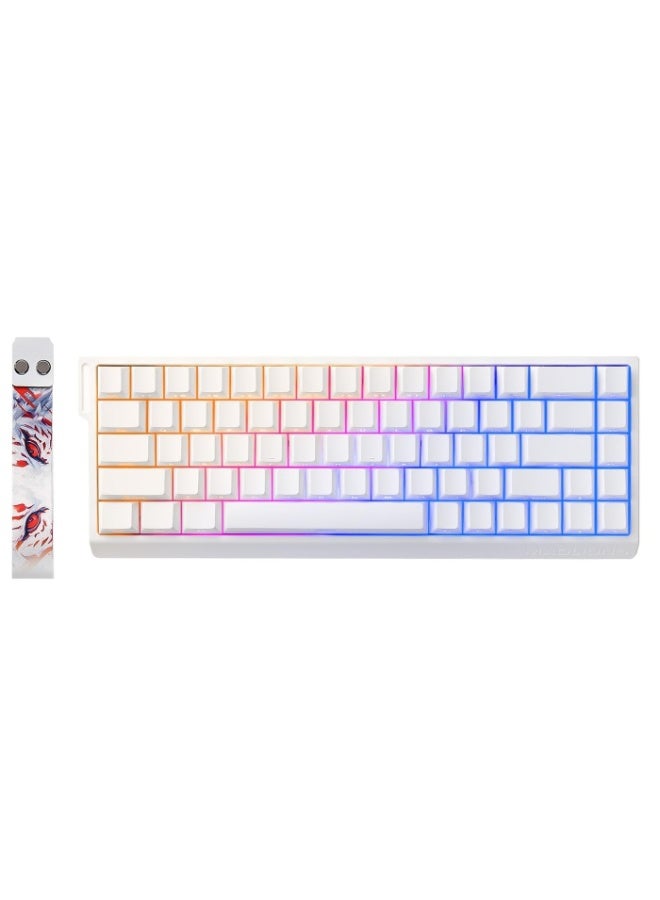 MADLIONS MAD68 HE Rapid Trigger Wired Magnetic Mechanical Gaming Keyboard 60% Hall Effect Switches Adjustable Actuation, PBT Keycaps RGB Hot-Swap,8K Hz Polling Rate(Black,Amber Pro Switch) - Image 1