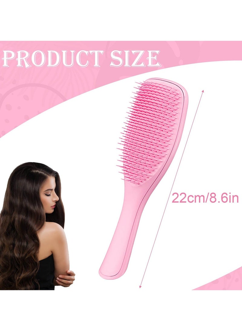 بونيتو فرشاة الشعر الجاف والرطب فك تشابك الشعر لجميع أنواع الشعر ، فرشاة فك تشابك الشعر النهائية ، وردي - Image 2