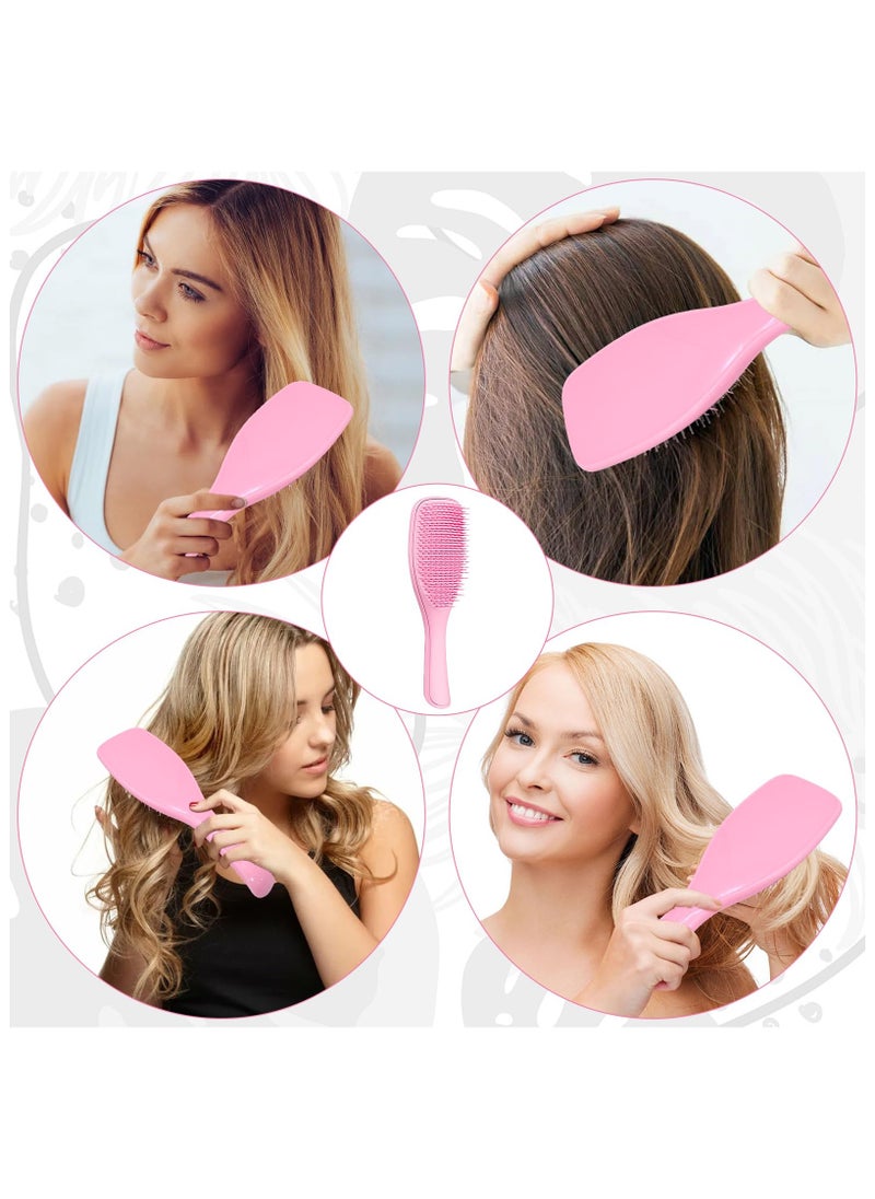 Dry and Wet Hair Brush Detangler for All Hair Types, Ultimate Detangling Brush, Pink