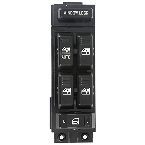 MOJTBE Power Window Switch Master Control Driver Side Compatible for 2000 2001 2002 Chevy Silverado Tahoe Suburban & GMC Yukon XL Sierra 1500HD 2500HD 3500, 02 Cadillac Escalade OE Replace 15062650 - Image 1