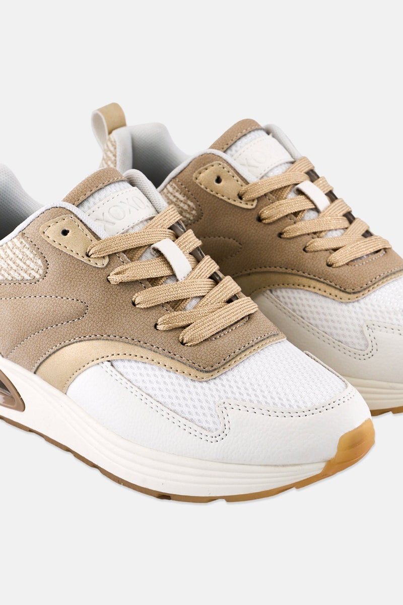 XOXO أحذية كاجوال نسائية مزودة بأربطة، متعددة الألوان - Image 2