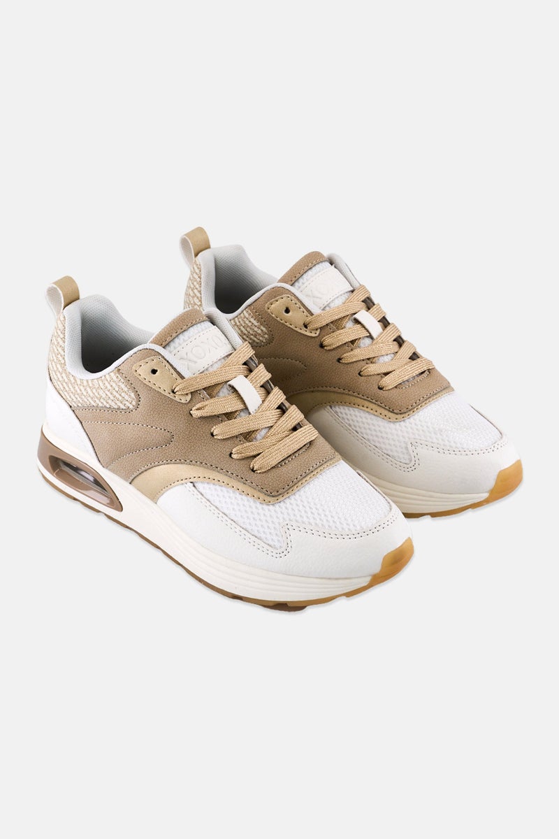 XOXO أحذية كاجوال نسائية مزودة بأربطة، متعددة الألوان - Image 1