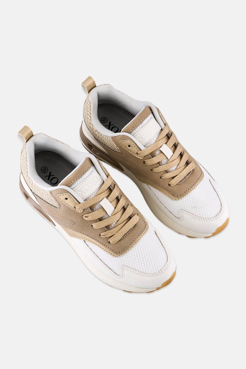 XOXO أحذية كاجوال نسائية مزودة بأربطة، متعددة الألوان - Image 4