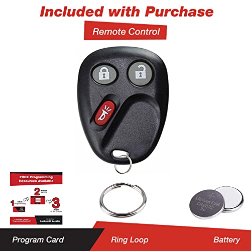 KeylessOption Keyless Entry Remote Car Key Fob and Key Replacement for LHJ011 - Image 2