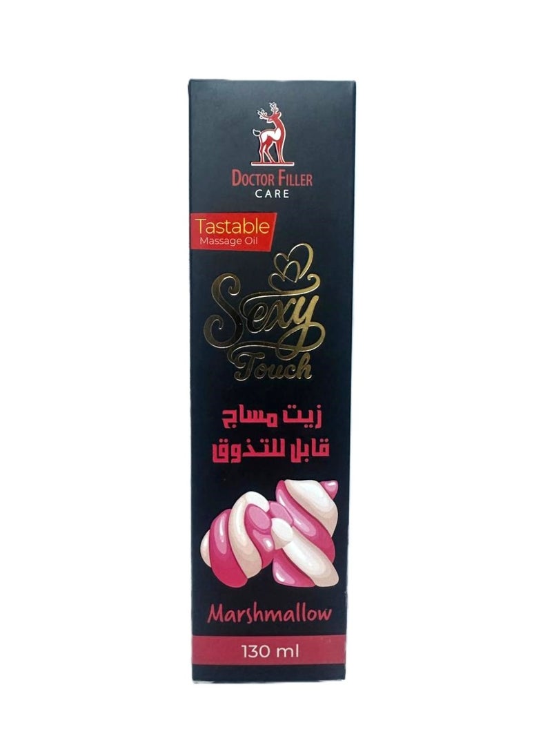 دكتور فلير كير زيت التدليك الطبيعي سيكسي تاتش بنكهة المارشيمللو، يساعد على استرخاء الجسم والعضلات والإثارة ولمعان الجسم 130 مل - Image 1