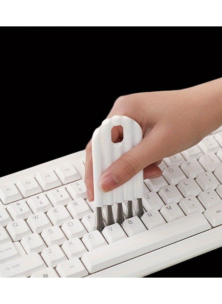 2pcs Multi-Function Mini Cleaning Brush :  Keyboard Cleaning Brushes 、Cup Glass Cover Bottle Cleaning Brush 、Multifunctional Computer Cleaning Tool Edge and Crevice Cleaning Brush  - Image 1