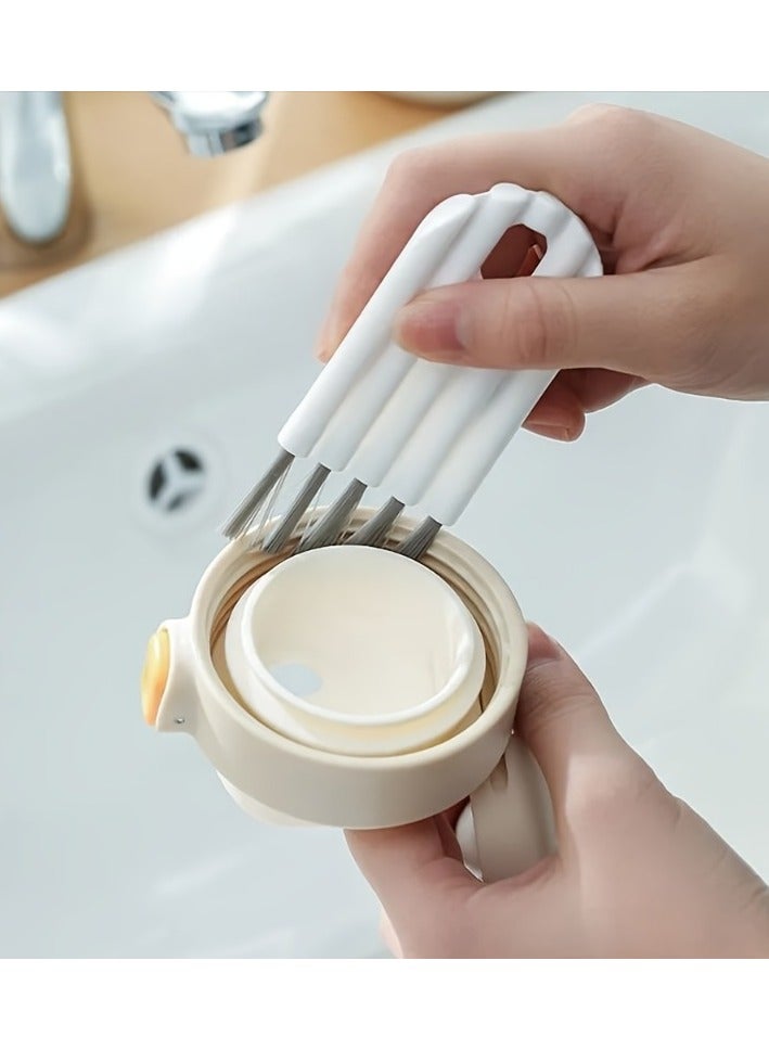 2pcs Multi-Function Mini Cleaning Brush :  Keyboard Cleaning Brushes 、Cup Glass Cover Bottle Cleaning Brush 、Multifunctional Computer Cleaning Tool Edge and Crevice Cleaning Brush  - Image 4