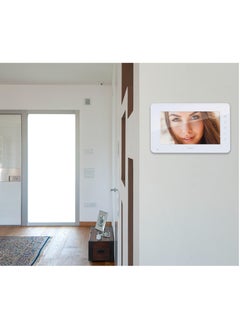 Vimar Vimar K40910 Single-family wall-mounted video intercom kit, gray plate and white monitor  - Image 2