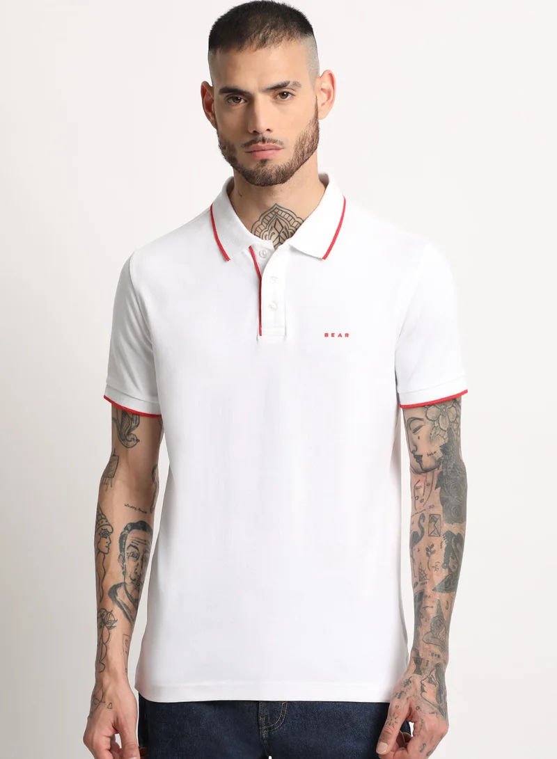 THE BEAR HOUSE Men’s Polo T-Shirt – Soft, Breathable Cotton, Classic Fit for All-Day Comfort, Stylish Casual Shirt for Summer, Everyday Wear & Outdoor Activities