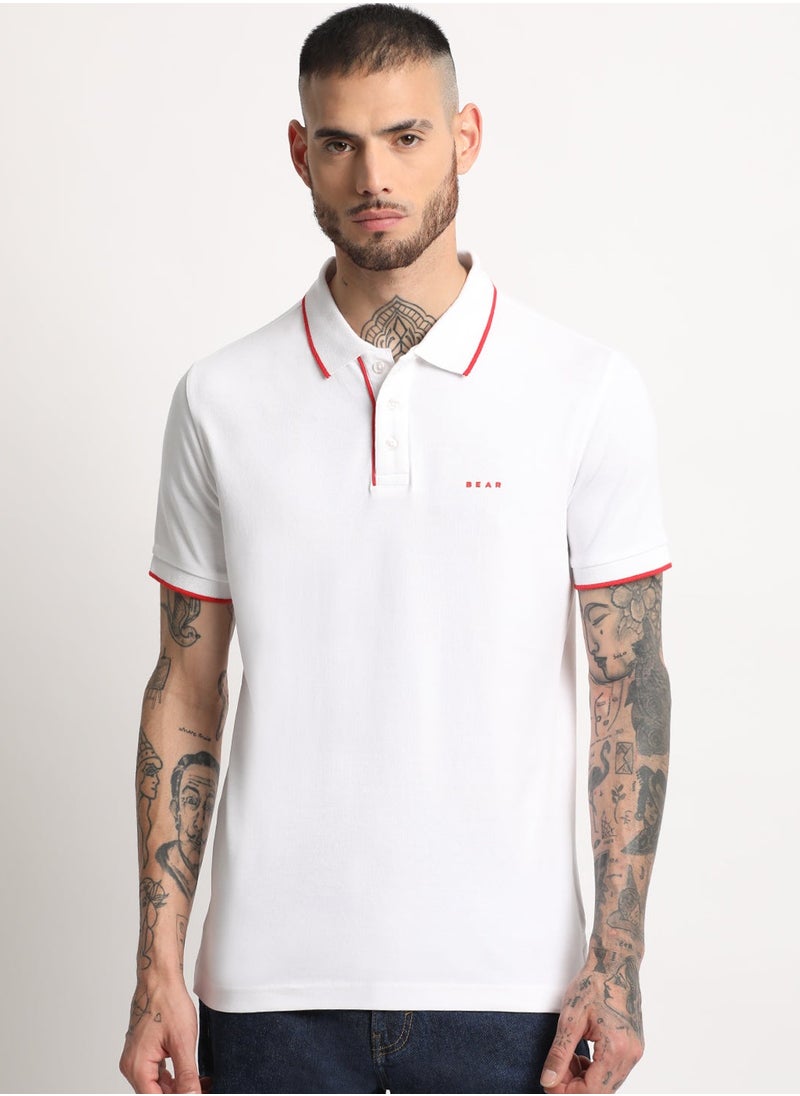 THE BEAR HOUSE Men’s Polo T-Shirt – Soft, Breathable Cotton, Classic Fit for All-Day Comfort, Stylish Casual Shirt for Summer, Everyday Wear & Outdoor Activities  - Image 1