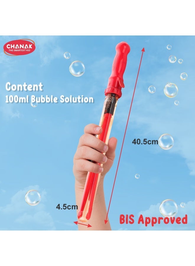 Chanak Giant Bubble Wands,Bubble Sticks for Kids Above 3 Years, Making Giant Bubbles Toy for Kids, Bubble Sticks for Endless Joy & Fun Bubble Solution, Each Wand 100ml Bubble Solution. - Image 4