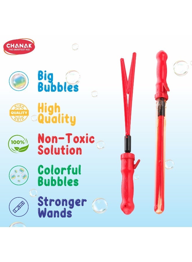 Chanak Giant Bubble Wands,Bubble Sticks for Kids Above 3 Years, Making Giant Bubbles Toy for Kids, Bubble Sticks for Endless Joy & Fun Bubble Solution, Each Wand 100ml Bubble Solution. - Image 5