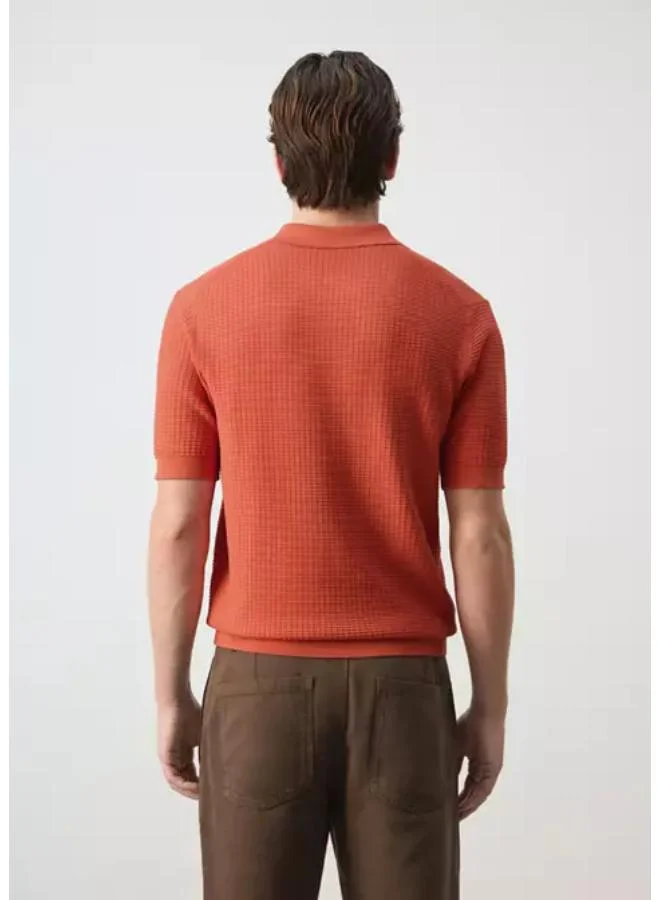 مانجو مان 100% Cotton Knitted Polo Shirt