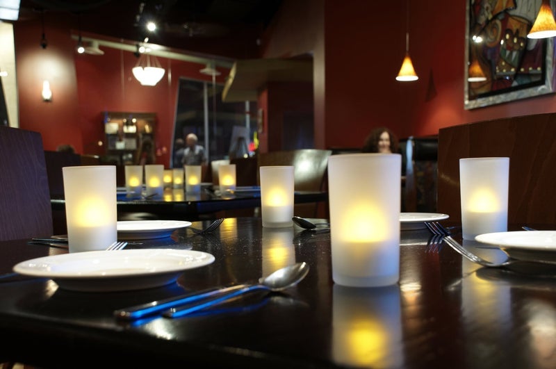 WoneNice Rechargeable Tea Lights Flickering Flameless Candles with Charging Base and AC Adapter, Romantic for Lantern Party Restaurants Weddings Christmas and Holiday Decoration - Image 3