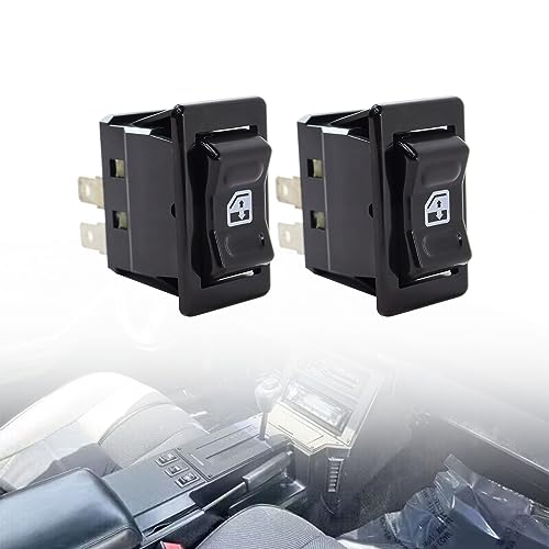 1409KMT Camaro Window Switch - Power Window Switch Compatible with 1982-1992 Camaro RS Z28 IROC-Z, 1982-1984 Pontiac Firebird 14066564 10098781 (Pair of Power Window Switch) - Image 1