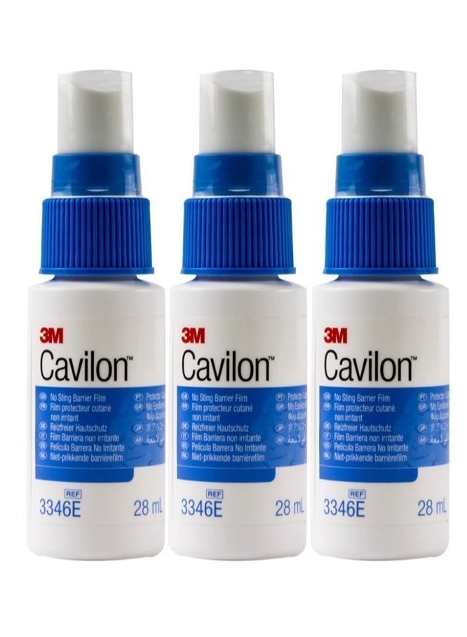 3M Cavilon No Sting Barrier Film Spray, Skin Protector, 28ml (Pack of 3) - Ref 3346E - Image 2
