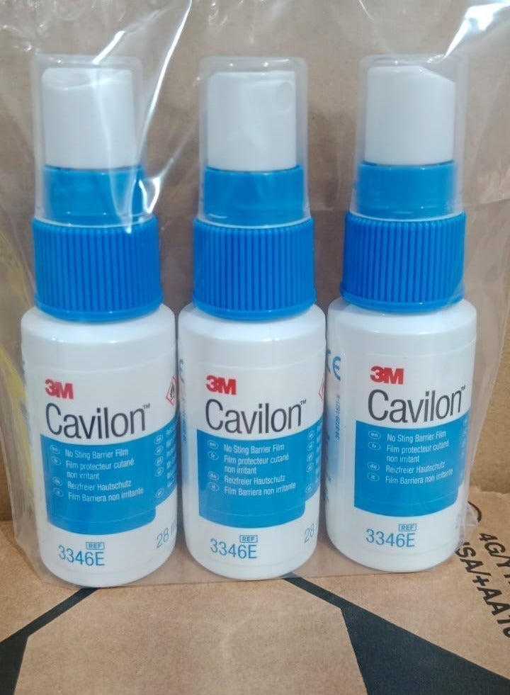 3M Cavilon No Sting Barrier Film Spray, Skin Protector, 28ml (Pack of 3) - Ref 3346E - Image 1