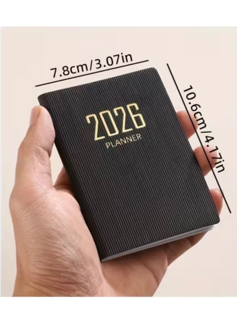 clooudiss 2026 Compact Pocket Planner – New Year Agenda with Daily & Monthly Planning - Image 2