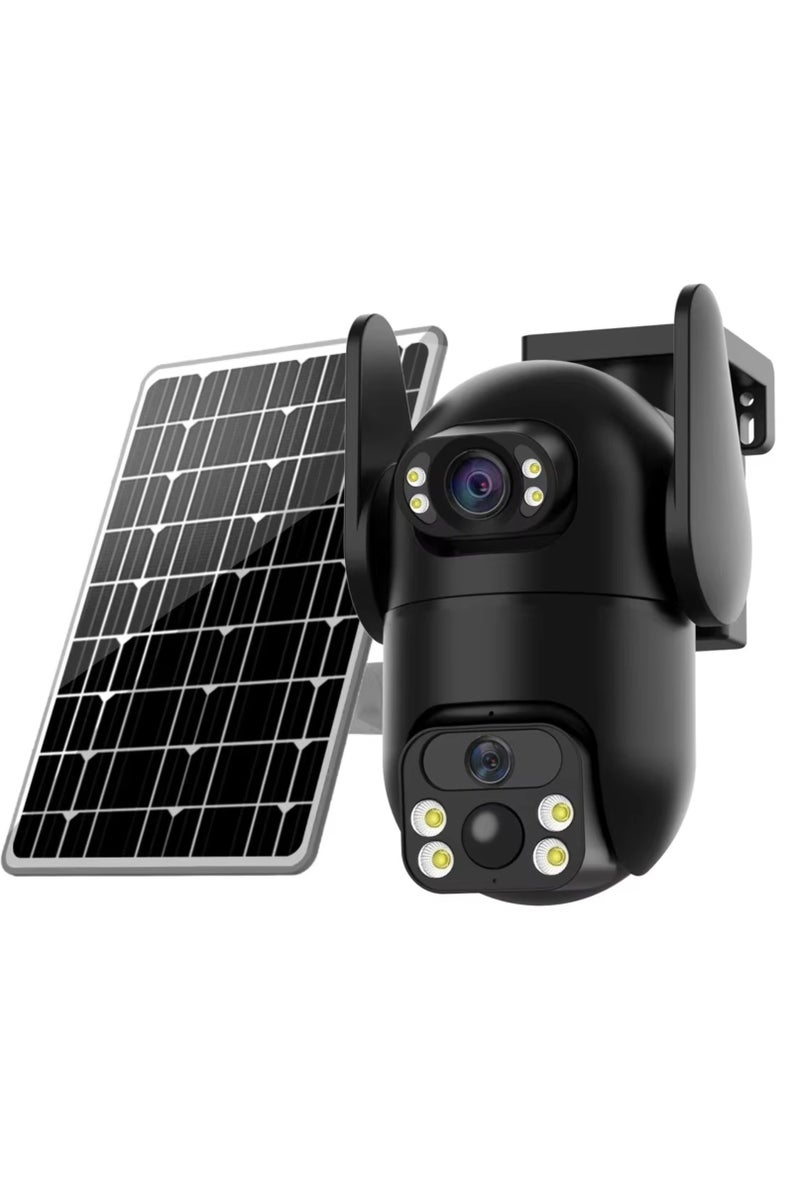 DIGI CORE 2 Pcs CCTV Camera For Home 6MP Dual Lens Camera Outdoor Security Camera System For Home & Indoor-Outdoor IP Cameras  (SIM Internet Working Only) With Different Modes 360 Wireless Camera With V380 Pro App Control Built-In Microphone And Speaker Human Detection Solar PTZ Security Cameras, 4G Network Supported Two Way Audio, Night Vision, Intelligent Solar Energy Alert PTZ Camera IP66 Waterproof Camera With 64GB SD Card - Image 5