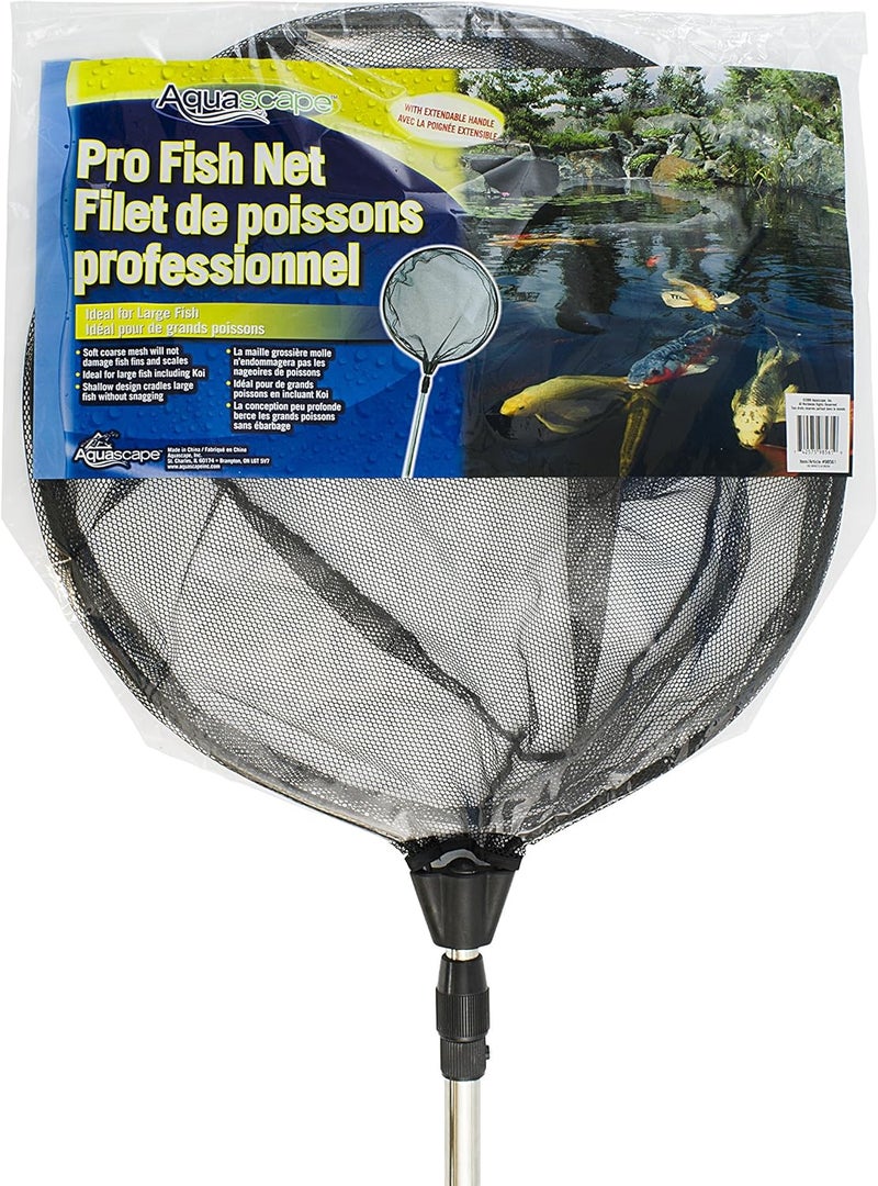 Aquascape HeavyDuty Pro Pond and Fish Net Extendable Reach Handle Up to 63 inches Round  98561 - Image 1