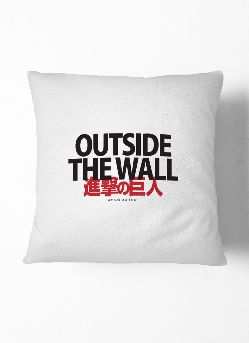 LOUD UNIVERSE Attack on Titan Jar Attack on Titan Couch Cushion Outside the wall Decorative Cushion Attack on Titan Logo Style Manga Comic Style-Anime Fan Gift - Image 1