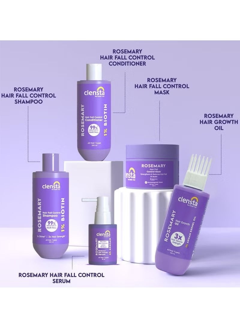 Clensta Rosemary Hair Fall Control Shampoo -250ml - Image 3