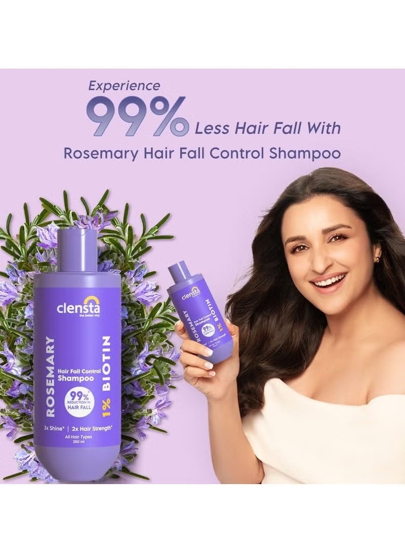 Clensta Rosemary Hair Fall Control Shampoo -250ml - Image 2