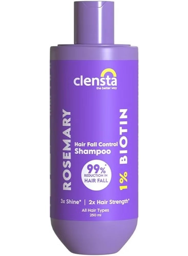 Clensta Rosemary Hair Fall Control Shampoo -250ml - Image 1