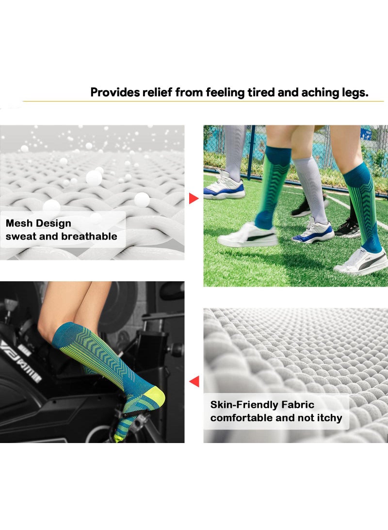 Sweet seven Women's Reflective Knee High Compression Socks - 20-30 mmHg Medical Grade for Improved Circulation - Image 5