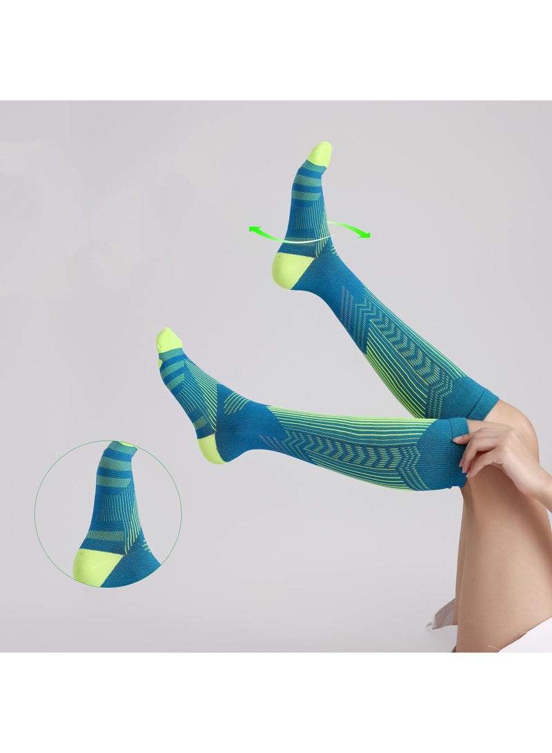 Sweet seven Women's Reflective Knee High Compression Socks - 20-30 mmHg Medical Grade for Improved Circulation - Image 3