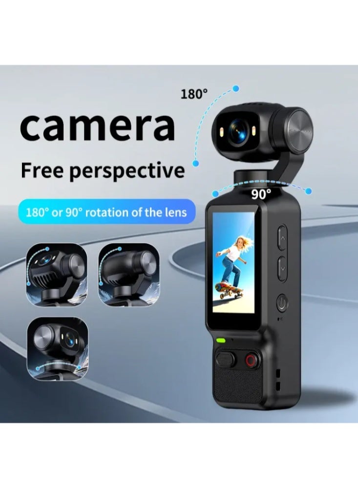 BLAZINGLY LK-032 4K Digital Vlogging Camera with Anti-Shake, Face Tracking & Wide-Angle Lens - Image 5
