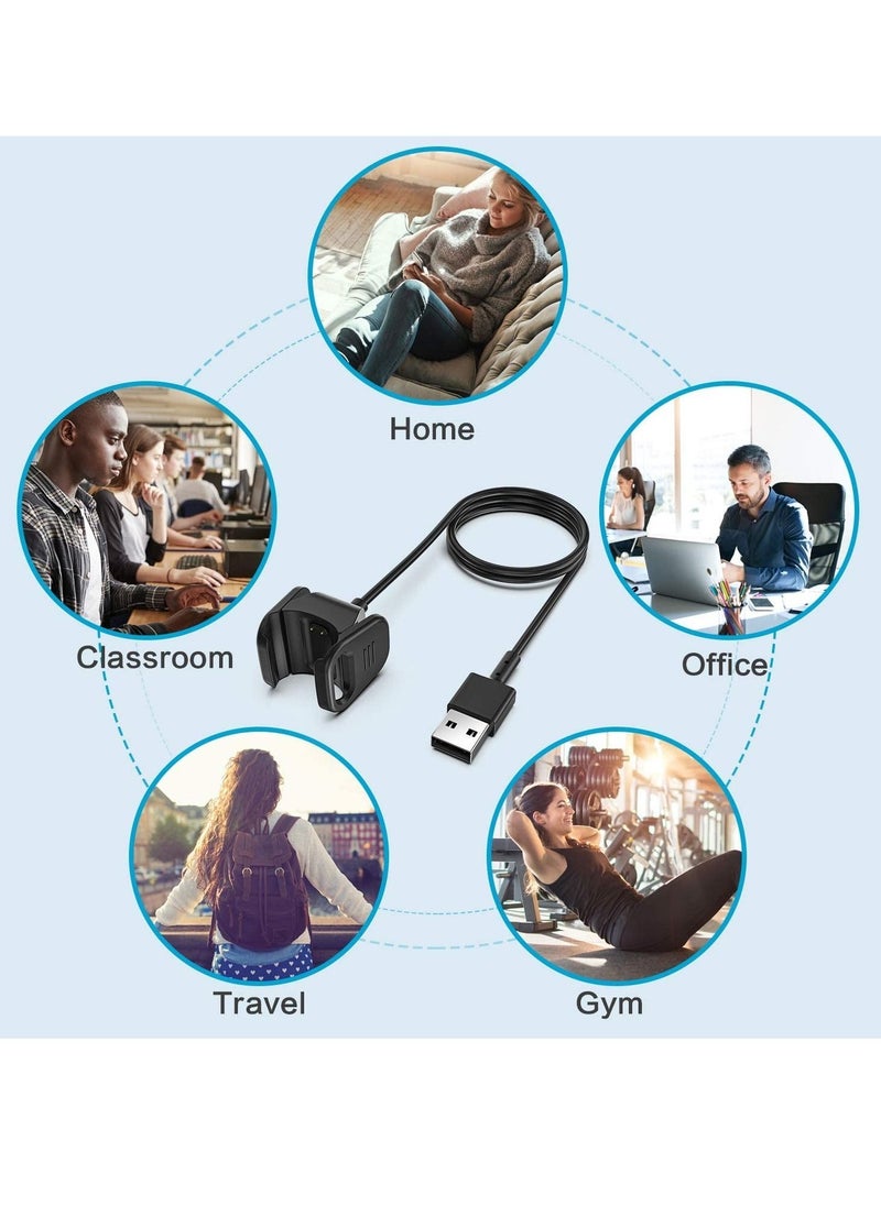 Excefore - Charger Compatible With Fitbit Charge 4 / Charge 3, Replacement USB Charging Cable Cord, Clip Dock Accessories Adapter for Charge 4/Charge 3 Fitness and Activity Tracker(1 Piece) - Image 1