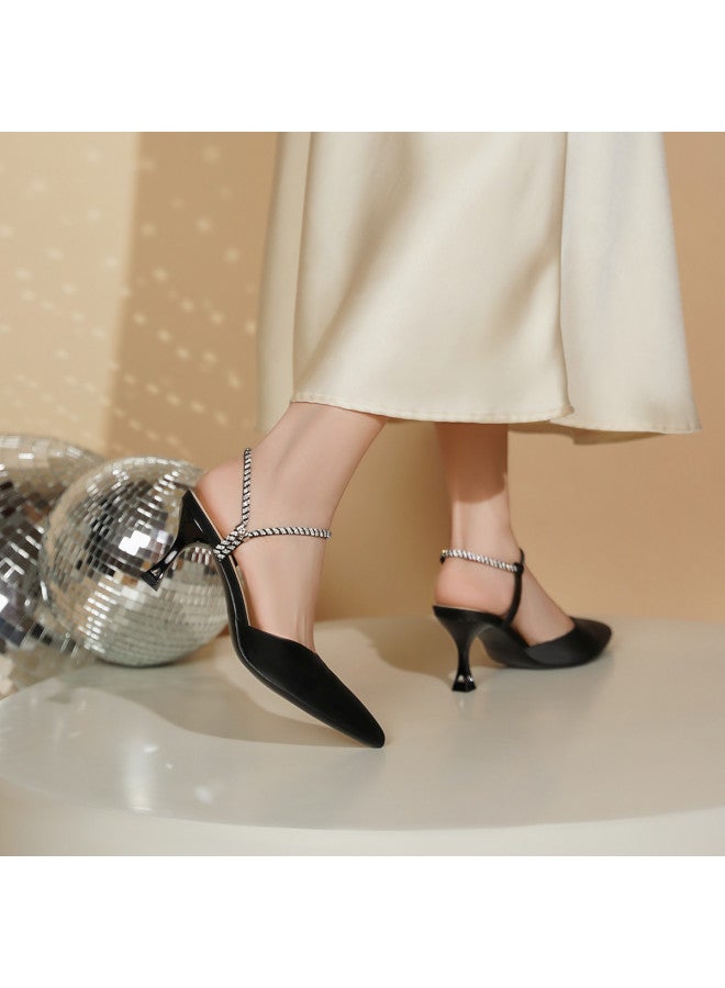 Josiny Pointed Toe Stiletto Heel Sandals, 2025 Summer New High Heel Party Single Strap Sandals For Women, Commuter Shoes - Image 3