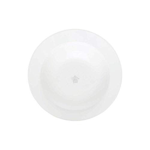 Corelle وعاء باستا من كوريلل بورسلين (1 لتر) | دائري | أبيض | متين وخفيف الوزن | مقاوم للكسر والتشقق | وعاء متعدد الاستخدامات للباستا، النودلز، وأكثر | مثالي للاستخدام اليومي - Image 3