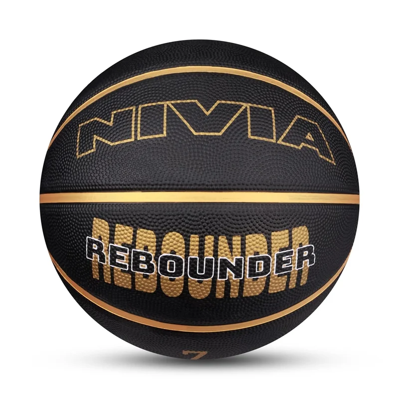 نيفيا NIVIA Rebounder Basketball - Size 7, Soft Rubber, FIBA Approved for Indoor & Outdoor Play